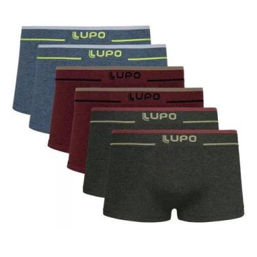 Imagem de Kit 4 Cuecas Lupo Sunga Sem Costura Microfibra  Confort 526, M, Sortid