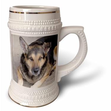 Imagem de 3dRose Pastor alemão - Caneca Stein, 510 g, 650 ml, branca