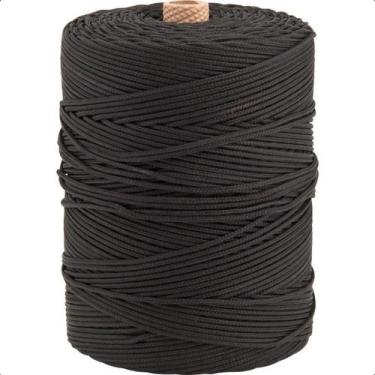 Imagem de Corda Multifilamento Trançada 3,0mm 1,0kg 277 Metros Preta P - Vonder