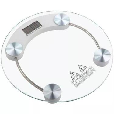 Imagem de Balanca Digital 180kg Eletronica LCD Em Vidro Temperado Para Banheiro 