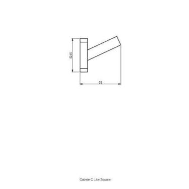 Imagem de Cabide Like Square Cromado Perflex 12131110