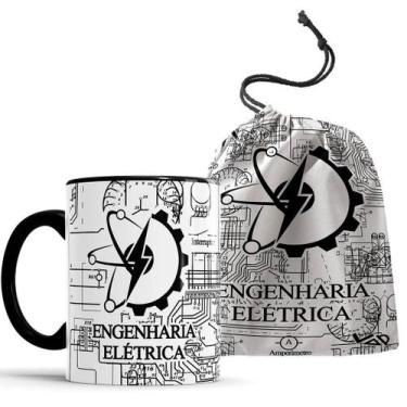 Imagem de Caneca  Engenharia Elétrica Engenheiro com Saquinho - Elicomics
