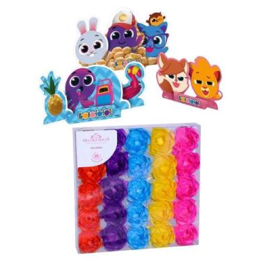 Imagem de Kit Decoração Festa Bolofofos Decoração de mesa e Forminha - Inspire s