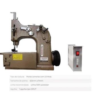 Imagem de Boca de saco industrial tk8-1   com motor eletrônico (550w) - Techook