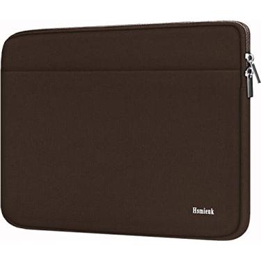 Imagem de Bolsa para laptop de 15,6 polegadas, capa protetora à prova de choque para notebook com bolso acessório, pasta para laptop de 15,6 polegadas HP, ASUS, Dell, Lenovo, Acer - Coffee