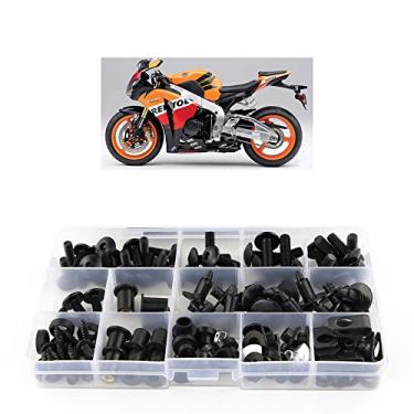 Imagem de Kit de parafusos de carenagem Xitomer, para Honda CBR1000RR 2008 2009 2010 2011 1 2012 2013 2014 2016 2016, kits de montagem/porcas/arruelas/clipes/fixadores/ilhósxitomer preto FBT00403BK-N