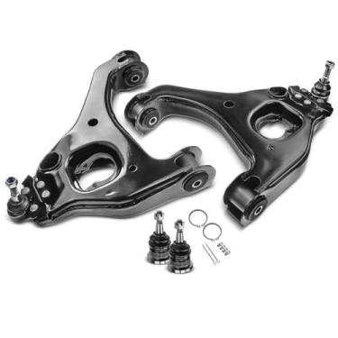 Imagem de A-Premium Conjunto de 4, braço de controle inferior dianteiro, junta esférica superior, compatível com Chevrolet Silverado 1500 1999-2006, Silverado 1500 Classic 2007, GMC Sierra 1500 1999-2006,