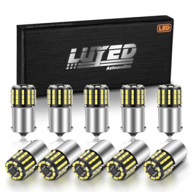 Imagem de LUYED 12-24 V super brilhante baixa potência! 10 x 650 lúmens 1156 1141 1003 3014 48smd Lâmpada de LED para uso para luzes de ré, luzes de freio, luzes traseiras, luzes Rv brancas