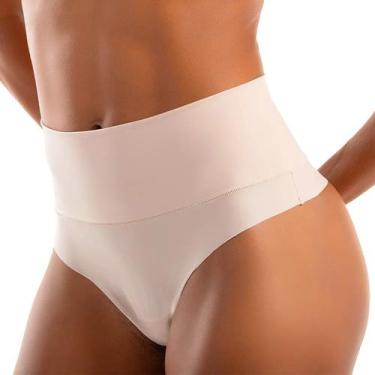 Imagem de Calcinha Fio Dental DelRio Cintura Alta e Dupla Laser Cut Microfibra -