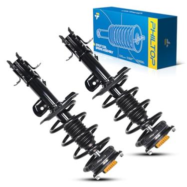 Imagem de PHILTOP Amortecedores dianteiros apto para Sentra 2014 2015 2016 2017 2018 2019, suportes completos com montagem de mola helicoidal, suspensão rápida carregados Struts 172947 172948 Conjunto de 2