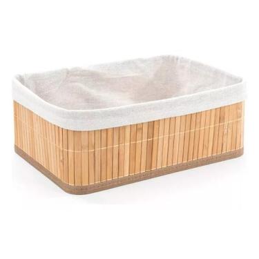 Imagem de Cesto Organizador Dobrável Bambu Claro 29x19cm 9427 - Mimo Style