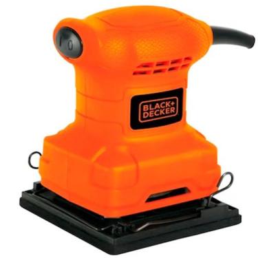 Imagem de Lixadeira Orbital Black + Decker 1/4 de folha de lixa 200W 220V Laranj