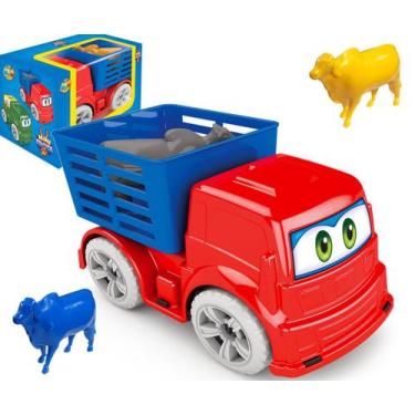 Imagem de Brinquedo Infantil Caminhão Boiadeiro Caminhãozinho Truck - GGB Brinqu