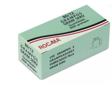 Imagem de Grampo Para Grampeador Tapeceiro Rocama Caixa Com 3000 Grampos 80/12