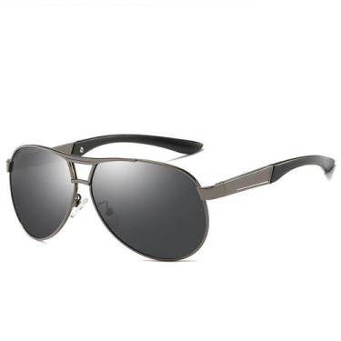 Imagem de Óculos De Sol Vinkin Masculino Polarizado UV400 Luxuoso, Cinza, Claro