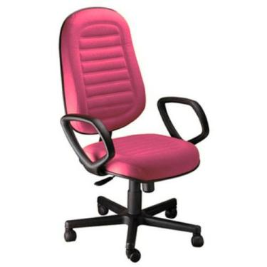 Imagem de Cadeira Presidente Gomada com Braços Linha Blenda Rosa - Design Office