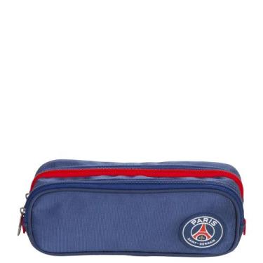 Imagem de Estojo Escolar Infantill Duplo Sestini 076005-04 PSG, Azul