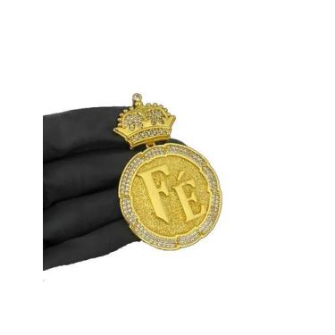 Imagem de Pingente Fé Personalizado (g) - Banhado a Ouro 18k - ToJoia18k