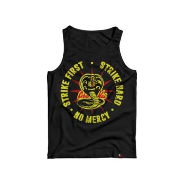 Imagem de Camiseta Regata Cobra Kai Strike First Camisa Karate Kid - KING OF GEE