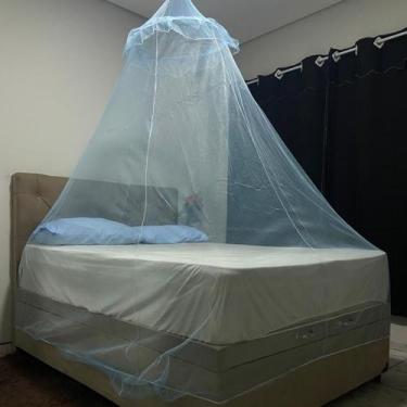 Imagem de Mosquiteiro renda filó serve casal e solteiro para pendurar no teto - 