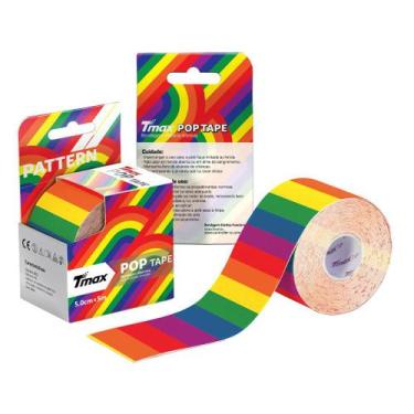 Imagem de Bandagem Elástica Adesiva Tmax Pop 5cm x 5m - Arco-Iris