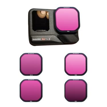 Imagem de Conjunto de filtros ND para Insta 360 Ace Pro ND8 ND16 ND32 ND64, vidro óptico HD, filtros leves com capa protetora, compatível com fotografia de paisagem