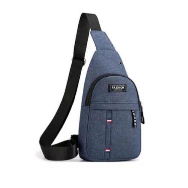 Imagem de Mini Bolsa Pochete De Peito Tiracolo Unisex Transversal - NICEN, Azul