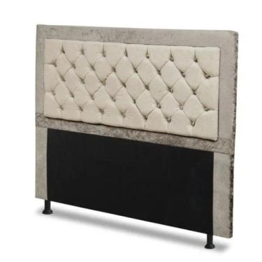 Imagem de Cabeceira Casal Super King 195cm Para Cama Box Berlim Suede Camurça/Ma