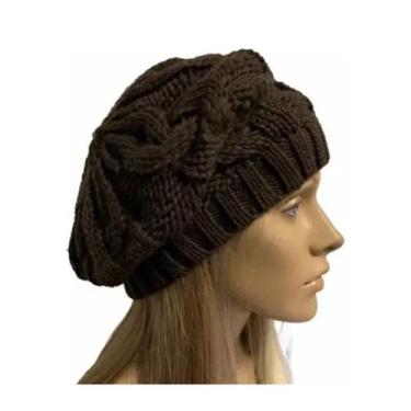 Imagem de Boina Trança Gorro Touca Toca Inverno Feminina Várias Cores pietrix - 