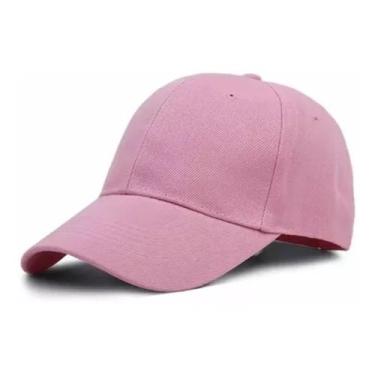 Imagem de Boné Liso De Algodão Tecido Aba Curva simples liso top - pietrix, Rosa