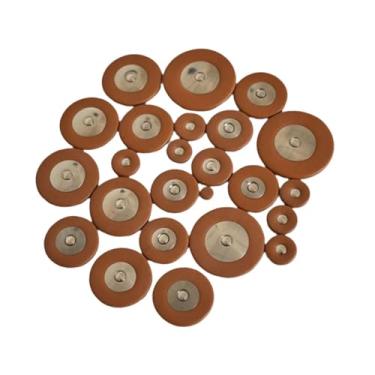 Imagem de Esquirla Almofadas de couro para saxofone, 25 peças, almofadas de sax alto, resistentes, peças de reparo, acessórios de instrumento, substituição com vários