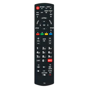 Imagem de Novo controle remoto de substituição N2QAYB000942 compatível com controle remoto Panasonic TV N2QAYB001008 para TV TH-40CS610A TH-40DX600U TH-50CX700A TH-50CX700Z TH-58DX900U TH-60CS610A TH-50CX700Z