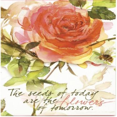 Imagem de C.R. Gibson Mini bloco de notas magnético, sabedoria do jardim (CMNP-8194)