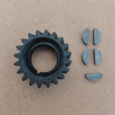 Imagem de ZZRSDAN 1 roda chanfrada pequena e 5 peças chave Woodruff serve para bicicleta motorizada de motor de 2 tempos 66cc 80cc