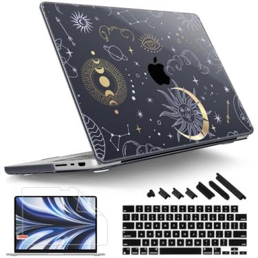 Imagem de Tuiklol Capa rígida para MacBook Pro 16 M4 2024 2023 2022 2021 versão M4 A3403 A3186 M3 A2991 M2 A2780 M1 A2485 Pro/Max com tela retina, Touch ID, capa rígida de plástico + protetor de tela, Magic
