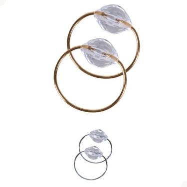 Imagem de Kit 2 Pçs Anel para Guardanapo 2 Lugares Cristalino 4x3cm Argola - Val