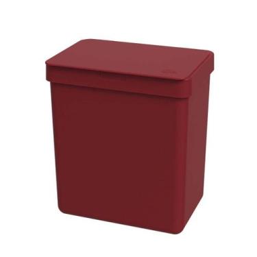 Imagem de Lixeira Single 2,5L - Brinox, Vermelho