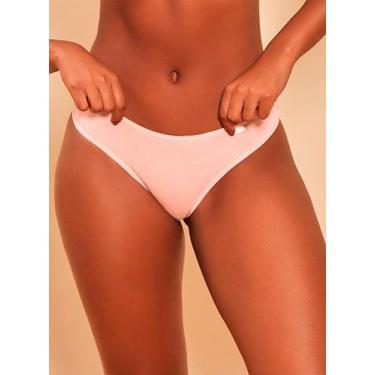 Imagem de Kit/2 Calcinha Fio Dental Econfort KT 02 0003 Estreita Lisa Algodão T.