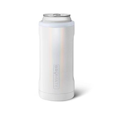 Imagem de BrüMate Hopsulator Slim Can Cooler isolado para latas finas de 355 ml | Suporte de bebida de aço inoxidável com isolamento para latas finas para seltzer duro, cerveja, refrigerante e bebidas