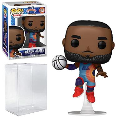 Imagem de Space Jam, um novo legado – boneco de vinil Pop Lebron James Jumping #1059 – pacote com protetor Pop