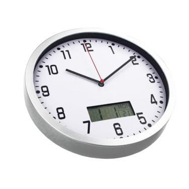 Imagem de Relógio de parede STOBAZA Vintage de 10 polegadas com umidade e termômetro