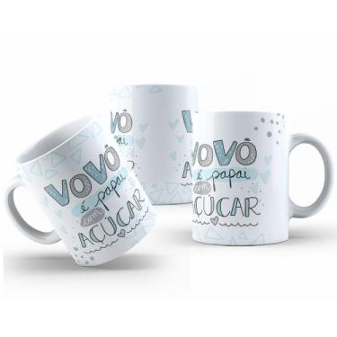 Imagem de Caneca de Cerâmia Personalizada 325ml Presente Avós Amorosos - Mecolou
