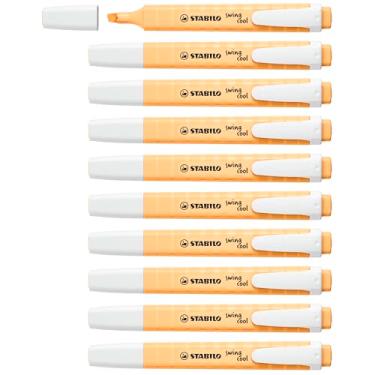 Imagem de Marcador de Texto Stabilo Swing Cool, Laranja Palha, Caixa com 10 unidades