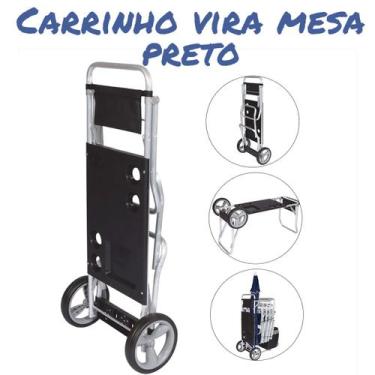 Imagem de Carrinho Mesa de Alumínio para Praia 100 x 37 CM 4400 2 em 1 - Mor, Pr