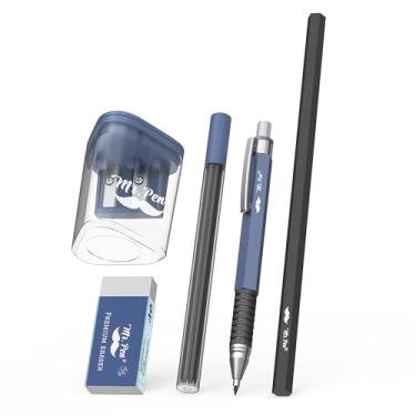 Imagem de Mr. Pen Conjunto de lapiseira de 2,0 mm, 5 peças, lápis HB, borracha, apontador, lápis mecânicos de desenho