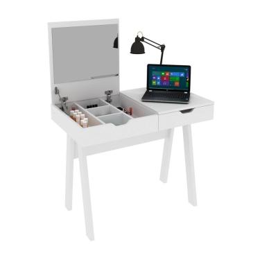 Imagem de Penteadeira Escrivaninha com Espelho e 1 Gaveta Tecnomobili PE2019 Branco