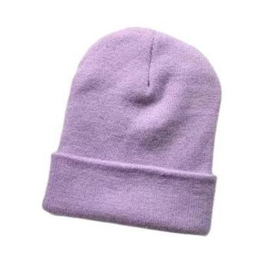 Imagem de Gorros de Inverno de Malha - Unissex, para Outono e Inverno, Lavanda