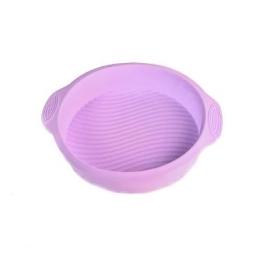 Imagem de Forma De Silicone Redonda Rosa 23 x 5,5 Cm - Dolce Home