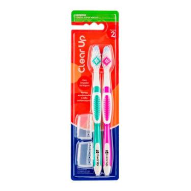 Imagem de Escova de Dente Clear UP Complete Cerdas Super Macias com Capa Proteto