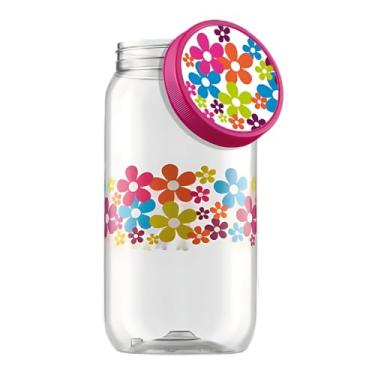 Imagem de Pote Para Mantimentos Grande Tampa De Rosca 2,7 Litros Decorado (Margarida)